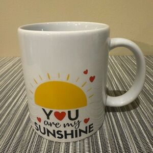 You Ae My Sunshine Mug - White and Yellow Ceramic Coffee Cup